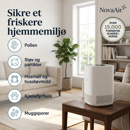 NovaAir™ – Soverommets luftrenser for allergikere