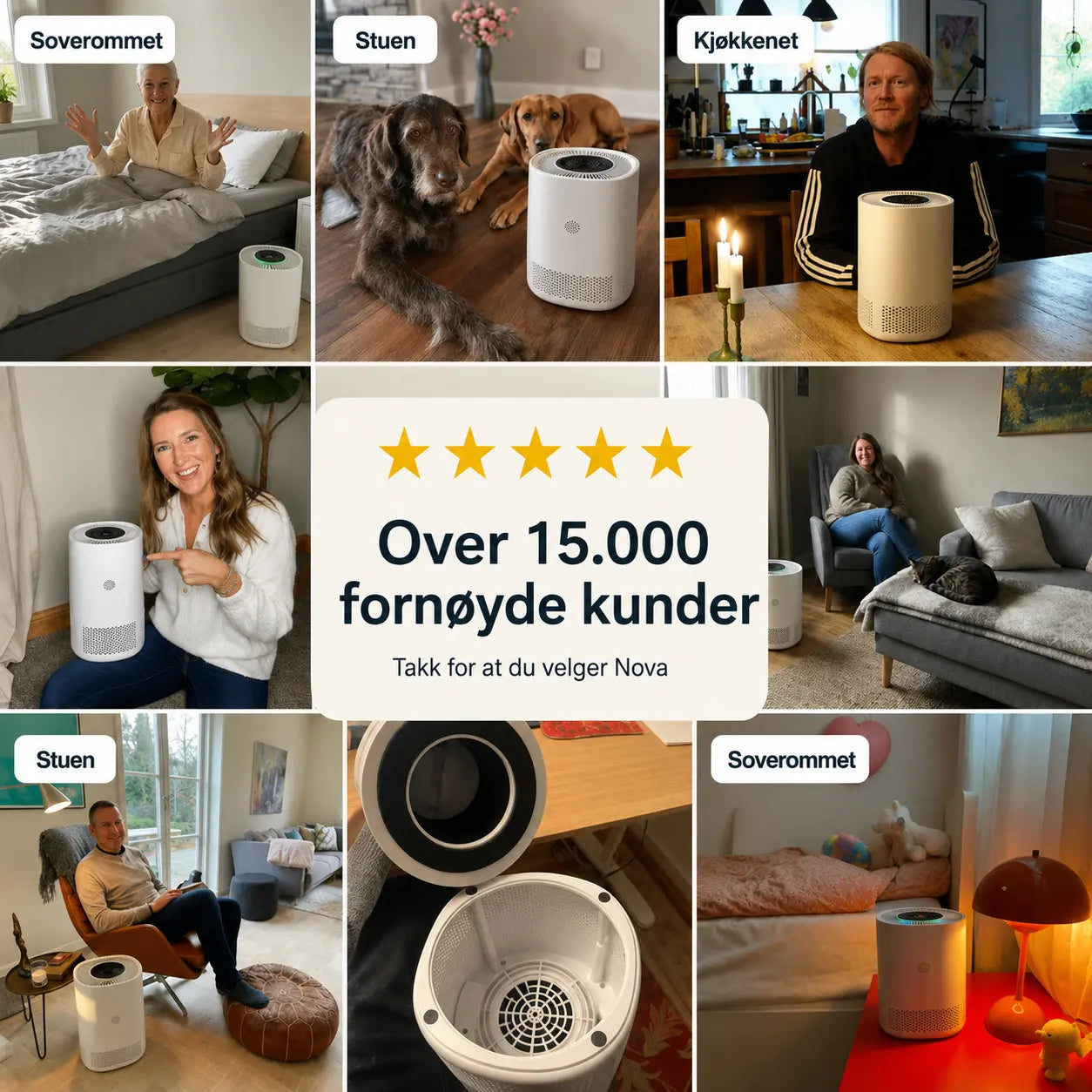 ArcticAir™ – Soverommets luftrenser for allergikere