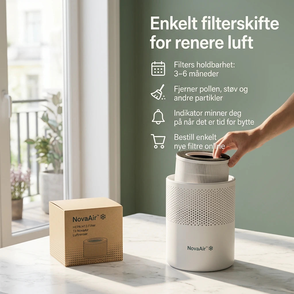 NovaAir™ – Soverommets luftrenser for allergikere