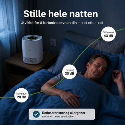 ArcticAir™ – Soverommets luftrenser for allergikere