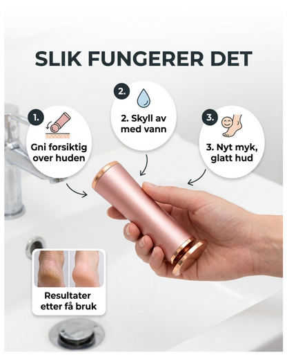 Elektrisk hardhudssliper for føtter – myke føtter hjemme