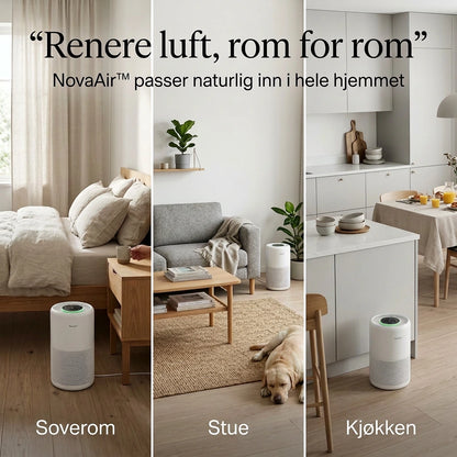 NovaAir™ – Soverommets luftrenser for allergikere